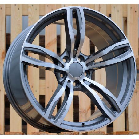 R17x8 5X120 ET 34 72.6 E492 (BY941) Grey Polished+Powder Coating (MGPC) For BMW (R) ((AKC 60 Eur))