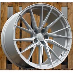 R21x10.5 5X112 ET 40 66.5 HX06F Polished Silver Half Matt (MSHM) For HAXER (K2+P2) (HYBRID FORGED (Front+Rear))