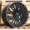 R18x8 5X112 ET 43 66.6 FBX132 Black Half Matt+Polished Lip (BLHMPL) For MER (Z5) (HYBRID FORGED)