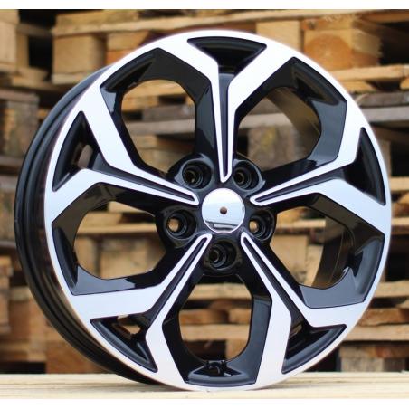 R16x6 5X114.3 ET 46 67.1 FE175 Black Polished (MB) For KIA (Z5)