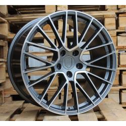 R22x9.5 5X130 ET 45 71.6 FE179 (TXFRGW1861) Grey Polished (MG) For PORCH (K3) (FORGED (Rear+Front))