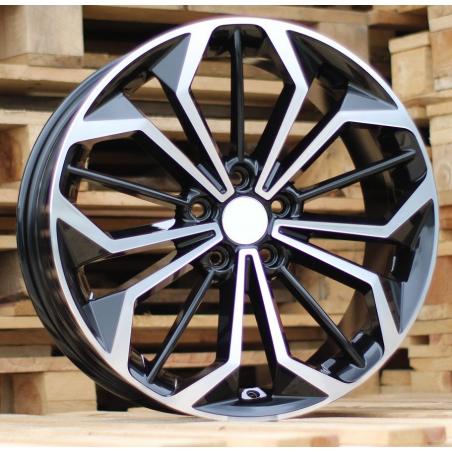 R18x8 5X108 ET 55 63.3 FE187 (IN5608) Black Polished (MB) For FORD (Z5)