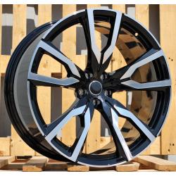 R22x9.5 5X112 ET 32 66.6 FE221 Black Polished (MB) For BMW (Z5) (New X7 (Rear+Front))
