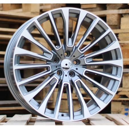 R22x9.5 5X112 ET 32 66.6 FE222 Grey Polished+Powder Coating (MGPC) For BMW (K3) ((Front+Rear) X7)