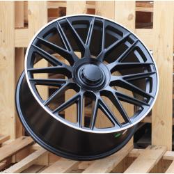 R21x10 5X112 ET 62.5 66.6 FE230 Black Half Matt+Polished Lip (BLHMPL) For MER (N2) (REAR+FRONT)