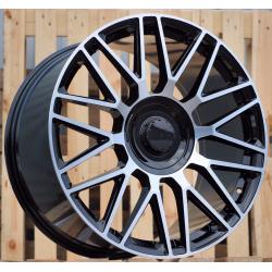 R21x10 5X112 ET 62.5 66.6 FE230 Black Polished (MB) For MER (K7) (Rear+Front (AKC 130 Eur) For New GLS)