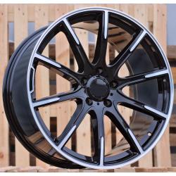 R21x10 5X112 ET 62.5 66.6 FE236 Black Polished (MB) For MER (P) (Rear+Front Style BRABUS For New GLS)