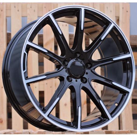 R21x10 5X112 ET 62.5 66.6 FE236 Black Polished (MB) For MER (P) (Rear+Front Style BRABUS For New GLS)