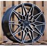 R20x8.5 5X112 ET 25 66.6 I0293 Black Polished (MB) For BMW (K7+P2) (Rear+Front)