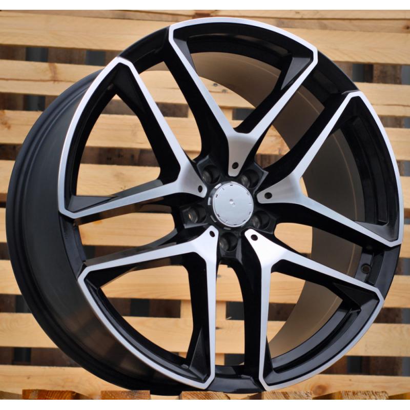 R21x10 5X112 ET 54 66.6 FE247 (IN5528) Black Polished (MB) For MER (P1+K7) (REAR+FRONT) R21x10 5X112 ET 54 66.6 FE247 (IN5528) Black Polished (MB) For MER (P1+K7) (REAR+FRONT)