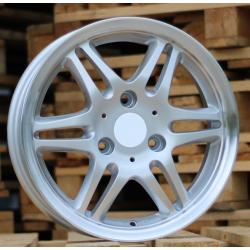 R15x4.5 3X112 ET 20 57.1 FR264 Silver+Polished Lip (SP) For SMART (L5) (Front)