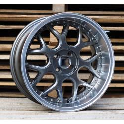 R17x8.5 4X100 ET 20 60.1 FR762 Gun Metal+Polished Lip (GMPL) For SMART (R) (Front+Rear Style BRABUS (AKC 65 Eur))