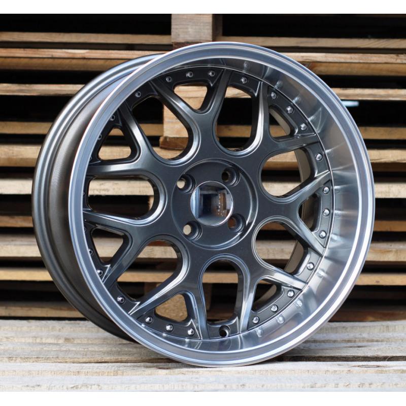 R17x8.5 4X100 ET 20 60.1 FR762 Gun Metal+Polished Lip (GMPL) For SMART (R) (Front+Rear Style BRABUS (AKC 65 Eur)) R17x8.5 4X100 ET 20 60.1 FR762 Gun Metal+Polished Lip (GMPL) For SMART (R) (Front+Rear Style BRABUS (AKC 65 Eur))