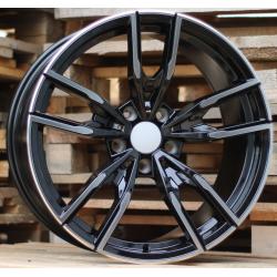 R18x8 5X120 ET 34 72.6 I5478 Black Polished (MB) For BMW (K7) (Rear+Front)