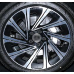 R19x9.5 5X112 ET 51 66.6 H3141F Black Polished (MB) For MER (K7) (HYBRID FORGED Rear+Front)