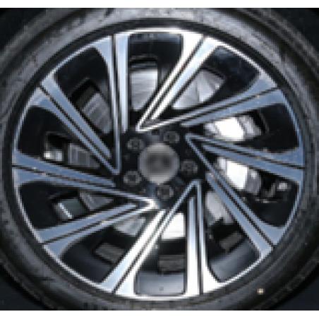 R19x9.5 5X112 ET 51 66.6 H3141F Black Polished (MB) For MER (K7) (HYBRID FORGED Rear+Front)