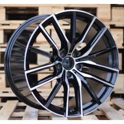 R21x10.5 5X120 ET 40 74.1 H5032 Black Polished (MB) For BMW (P1) (Rear+Front)