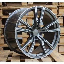 R21x10.5 5X120 ET 40 74.1 H5033 Grey Polished (MG) For BMW (P) (Rear+Front)
