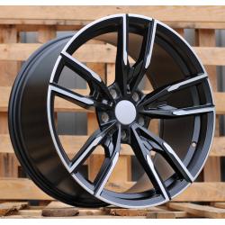 R19x9.5 5X120 ET 40 72.6 I5478 Black Polished Half Matt (MBHM) For BMW (P1) (Rear+Front)