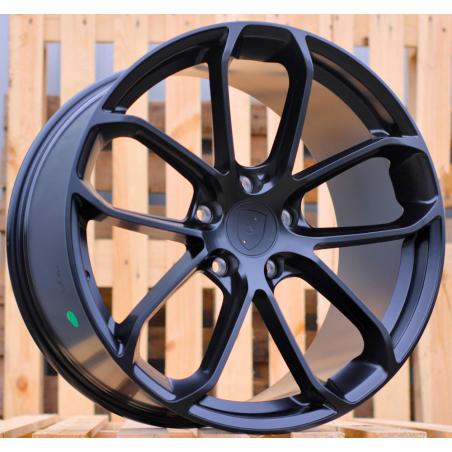 R22x10 5X130 ET 48 71.6 H5084 (3S5985) Black Half Matt (BLHM) For PORCH (K4+P) (HYBRID FORGED (Rear+Front))