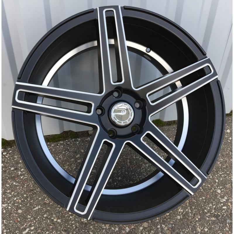 R20x8.5 5X120 ET 35 74.1 H5249 (G526) Black Half Matt+Polished Lip (BLHMPL) For RACIN (K7) ((AKC 115 Eur)Milling (Rear+Front)) R20x8.5 5X120 ET 35 74.1 H5249 (G526) Black Half Matt+Polished Lip (BLHMPL) For RACIN (K7) ((AKC 115 Eur)Milling (Rear+Front))