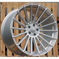 R21x10.5 5X120 ET 40 72.6 HX010 Silver Shining (SS) For HAXER (Z2) (Rear+Front)
