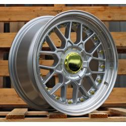 R17x8 10X112/120 ET 30 74.1 HX025 (LU1880) Silver+Polished Lip (SP) For HAXER (P1)