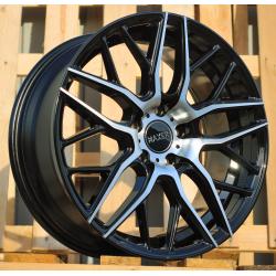 R18x8 5X112 ET 45 66.6 HX038 (B5426) Black Polished (MB) For HAXER (K4)