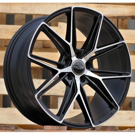 R19x8.5 5X108 ET 40 67.1 HX043 Black Polished Half Matt (MBHM) For HAXER (K4)