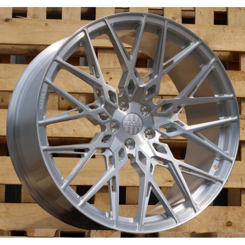 R21x10.5 5X112 ET 30 66.6 HXF03 Brush Silver (BS) For HAXER (K3) (FORGED (NEW Model)) R21x10.5 5X112 ET 30 66.6 HXF03 Brush Silver (BS) For HAXER (K3) (FORGED (NEW Model))