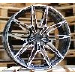 R18x9 5X120 ET 40 72.6 I0294 (BYD1677) Black Polished (MB) For BMW (P1) (Front+Rear)