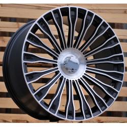 R21x9 5X112 ET 34 66.6 I0313 (BY1785) Black Polished (MB) For MER (Z3) (Rear+Front)