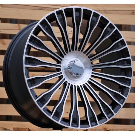 R21x9 5X112 ET 34 66.6 I0313 (BY1785) Black Polished (MB) For MER (Z3) (Rear+Front)