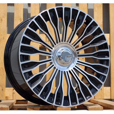 R19x9.5 5X112 ET 43.5 66.6 I0313 (XF116) Black Polished (MB) For MER (K4) (HYBRID FORGED (Front+Rear))