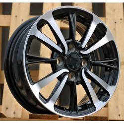 R14x5.5 4X100 ET 40 54.1 I0360 Black Polished (MB) For TOYOT (A)