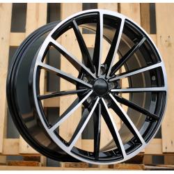 R19x8 5X112 ET 45 57.1 I0383 Black Polished (MB) For VW (K7)