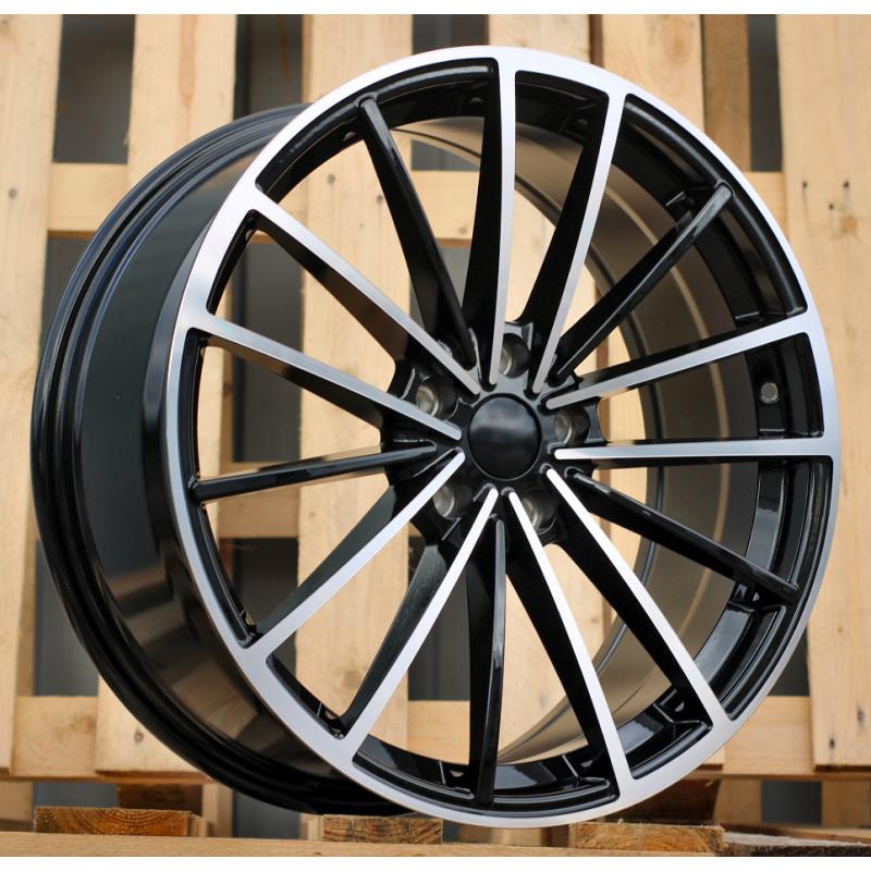 R19x8 5X112 ET 45 57.1 I0383 Black Polished (MB) For VW (K7) R19x8 5X112 ET 45 57.1 I0383 Black Polished (MB) For VW (K7)
