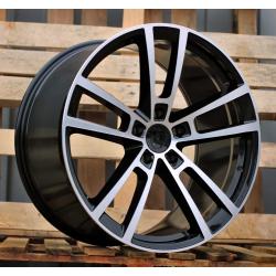 R22x11.5 5X130 ET 61 71.6 I3081F Black Polished (MB) For PORCH (Z5) (HYBRID FORGED Rear+Front)
