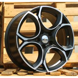 R18x8 5X112 ET 45 57.1 I5162 Black Polished Half Matt (MBHM) For VW (Z5) (NEW Model (Color code MBHW))
