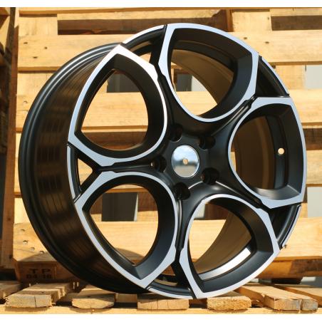 R17x7.5 5X112 ET 45 57.1 I5162 Black Polished Half Matt (MBHM) For VW (Z5) (NEW Model)