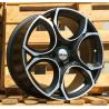 R17x7.5 5X112 ET 45 57.1 I5162 Black Polished Half Matt (MBHM) For VW (Z5) (NEW Model)