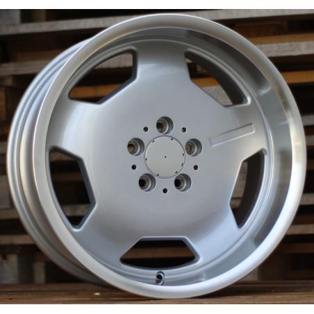 R17x8 5X112 ET 30 66.6 I5270 Silver+Polished Lip (SP) For MER (A+K7) (MONOBLOCK Style)