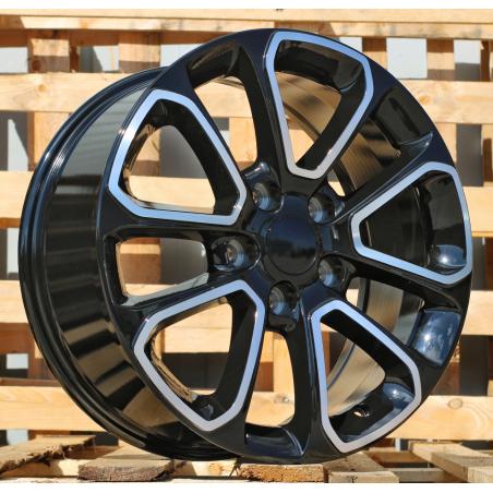 R18x8 5X127 ET 50 71.5 I5319 Black Polished (MB) For JEEP (P1)