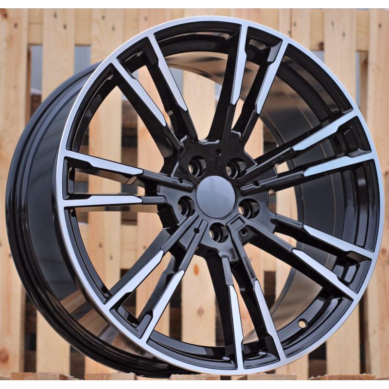R19x9.5 5X112 ET 38 66.6 A7065 (BY1356) Black Polished (MB) For BMW (Z3) (Front+Rear) R19x9.5 5X112 ET 38 66.6 A7065 (BY1356) Black Polished (MB) For BMW (Z3) (Front+Rear)