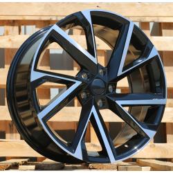 R19x8 5X112 ET 41 57.1 I5568 Black Polished (MB) For SKODA (P1)