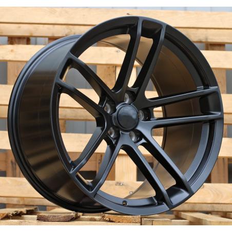 R20x9.5 5X115 ET 18 71.5 I5599 Black Half Matt (BLHM) For DODGE (P1) (Front+Rear)