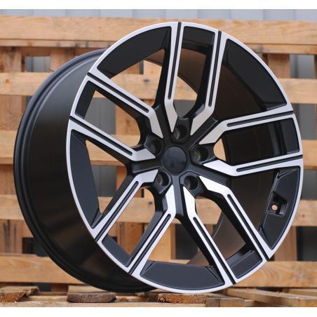 R20x10 5X112 ET 41 66.6 I5619 Black Polished Half Matt (MBHM) For BMW (P1) (Rear+Front)