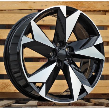 R20x8 5X112 ET 41 57.1 I5625 Black Polished (MB) For SKODA (Z5) (Kodiaq NEW Model)