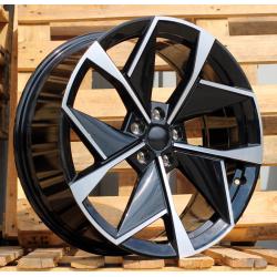 R20x8 5X112 ET 45 57.1 I5638 Black Polished (MB) For SKODA (Z5) (New Model)