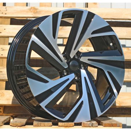 R21x8.5 5X112 ET 40 57.1 I5648 Black Polished (MB) For VW (Z5) (ID.4/ID.5 (Front))
